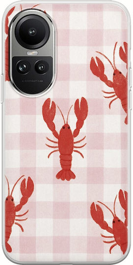 Lobster Picnic Oppo Reno 10 5G Гъвкав TPU Прозрачен Силикон