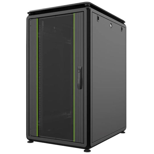 Lanview 19" Rack Cabinet 22U 800x800x1164mm Data Line Black RDL22U88BL