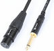 Power Dynamics Cable XLR female - 6.3mm male Μαύρο 0.15m CALIN397