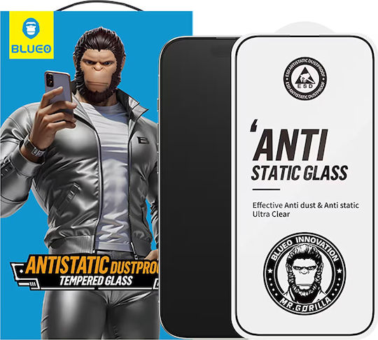 Blueo Tempered Glass Negru (iPhone 12 / 12 Pro)