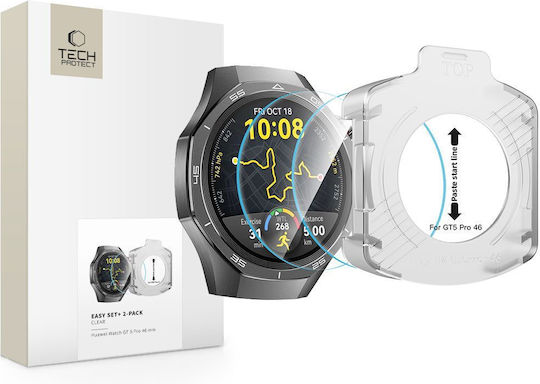 Tech-Protect Gehärtetes Glas für das Huawei Watch GT 5 Pro 46 mm 2Stück