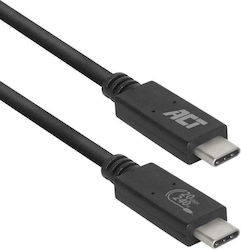 Act USB 4 Видео USB-C Мъжки - USB-C 240W 1м (AC7431) Act USB 4 Видео USB-C Мъжки - USB-C 240W 1м (AC7431)