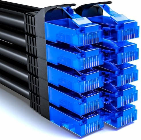 DeleyCON U/UTP Cat.6 Ethernet Network Cable 2m Black
