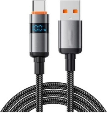 VFAN USB 2.0 Cable USB-C male - USB-A 66W PD Ασημί 1m