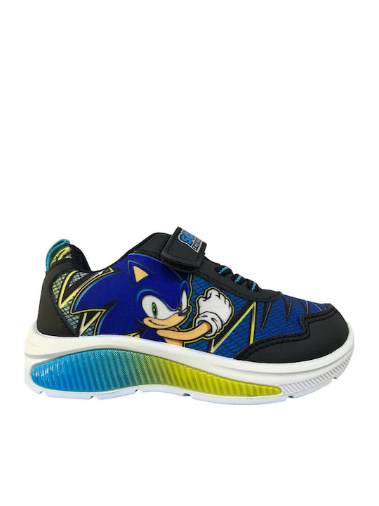 Sonic Kids Sneakers with Scratch & Lights Black