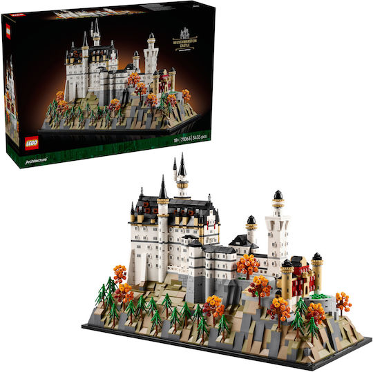 LEGO Architecture Neuschwanstein Castle pentru 18+ Ani 3455 Bucăți