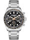 Lee Cooper Bracelet Men's Watch Battery with Silver Metal Bracelet