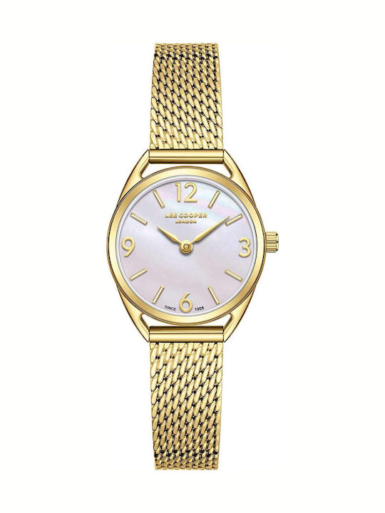 Women's Bracelet Watch 26mm Battery with Gold Stainless Steel Bracelet