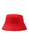 Moda4u Υφασμάτινo Ανδρικό Καπέλο Στυλ Bucket Κόκκινο