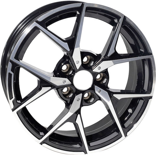 Replica Mercedes Style 137 18x8.5-9.5 5x112 Et35/43 Black Machined Faced Aluminum Car Wheels Rep13718859535bmf