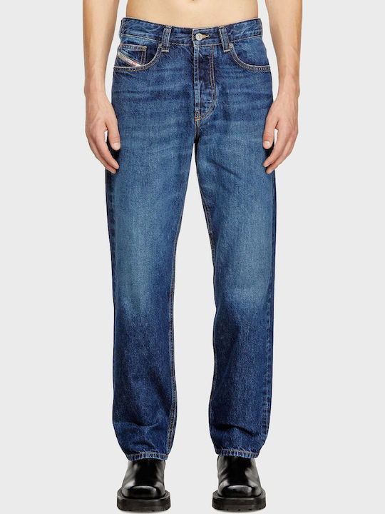 Ανδρικό Παντελόνι Τζιν με Regular Εφαρμογή Dark Aged Denim