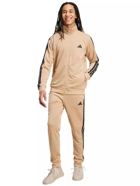 Adidas Mens Fj9828 Adidas 3-Stripes Tracksuit Glossy With Elastic