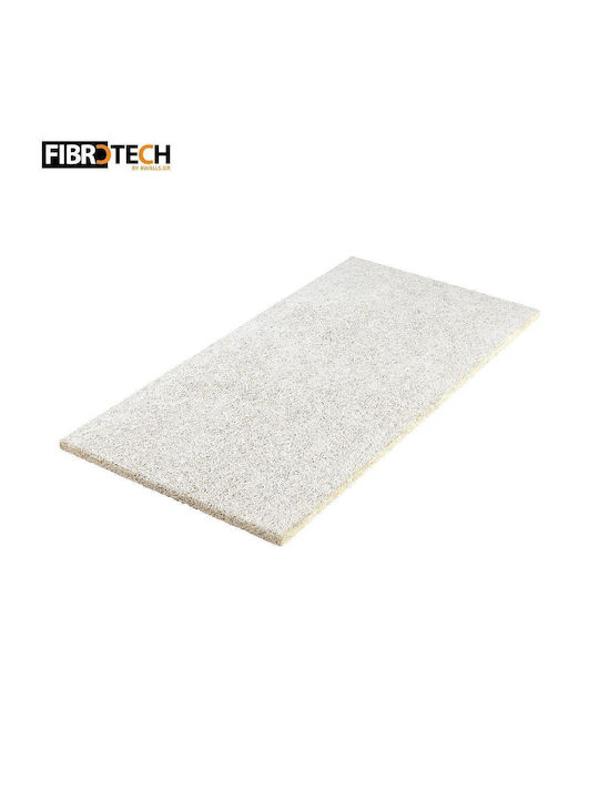 3D Звукоизолиращи Стенни Панели От Дървесна Вълна Cement Basic Fibrotech “White” 120см X 60см X 2.5см 1838883