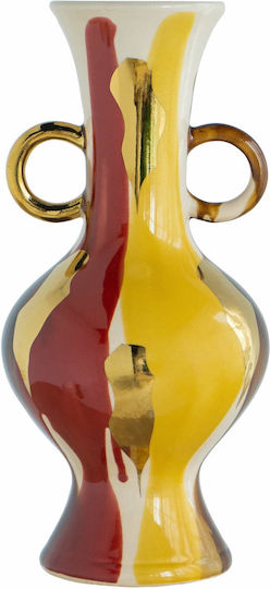 Artekko Vase Keramik Ekko Mehrfarbig Φ16.3xY35cm