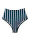 Bikini Slip Hohe Taille Petrol Blue