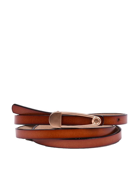 Breite Leder Damen Gürtel Braun