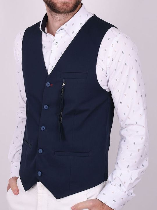 Zen And Zen Men's Vest Blue