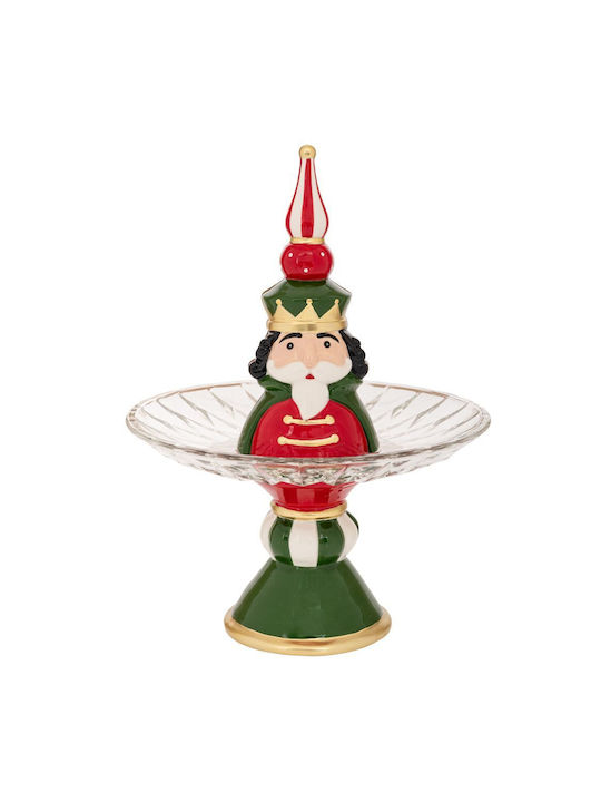 Iliadis Shape Christmas Platter Ceramic Multicolored L30.5xW22xD22cm.