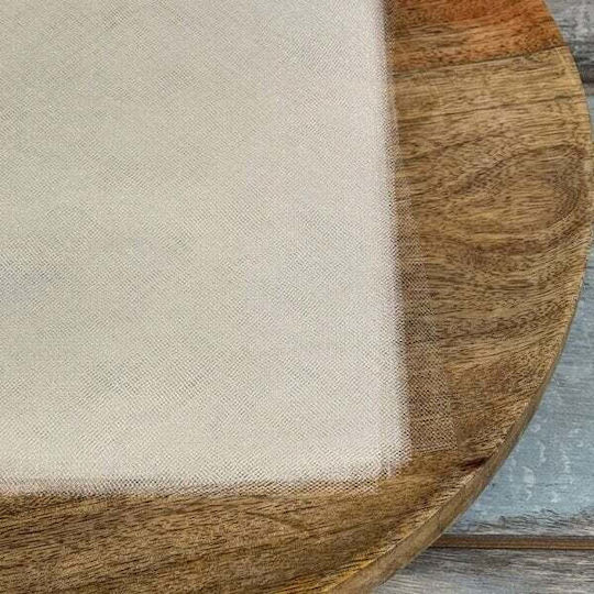 Tülltuch Kristallisiert Set 100 25x25cm Ecru