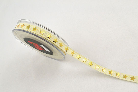 Κορδέλα Gro Shiny Stars Κίτρινο-χρυσό 1.2 Cm Χ 18 M Κίτρινο-χρυσό