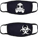 Moda4u Protective Mask Fabric Black MA08 2pcs