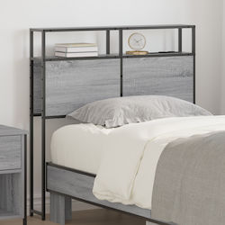 vidaXL Κεφαλάρι Κρεβατιού Ξύλινο Γκρι Sonoma 90cm