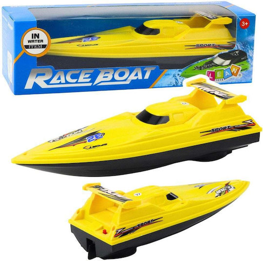 Lean Toys Motorboat Όχημα Παιχνίδι Παραλίας Κίτρινο