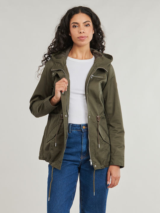 Only Damen Parka Jacke Khaki