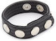 Adjustable Leather Cock Ring Snap Closure