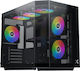 Xigmatek Cubi M Gaming Mini Tower Κουτί Υπολογιστή με Πλαϊνό Παράθυρο και ARGB Φωτισμό Μαύρο