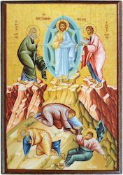 Metamorphosis of Christ Icon Frame Category Paper Krn No 00 Dimensions 6.5cm x 9.5cm Wooden MDF S&K Byzantine Icons