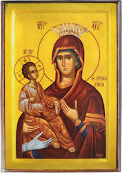 Icoană cu Fecioara Maria și Hristos Trichetrosă, Ramă, Categoria Hârtie Krn No 00 Dimensiune 6.5cm x 9.5cm, Icoană din Lemn MDF S&k Icone Bizantine Icoană cu Fecioara Maria și Hristos Trichetrosă, Ramă, Categoria Hârtie Krn No 00 Dimensiune 6.5cm x 9.5cm, Icoană din Lemn MDF S&k Icone Bizantine