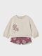 Kinder-Set mit Shorts Sommer 2Stück Beige, Pink