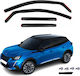 Set of Windbreakers Front and Rear Car for Peugeot 2008 4pcs