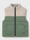 Kinder Freizeitjacke Ärmellos Beidseitig Green, Beige
