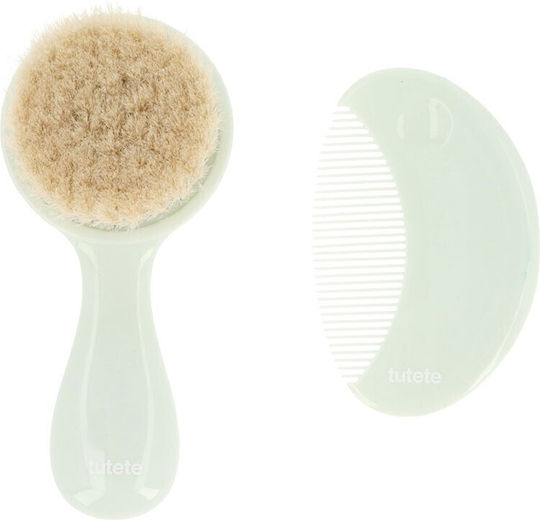 Tutete Baby Brush & Comb Green 2pcs