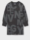Children's Dress Long Sleeve Knitted Gray