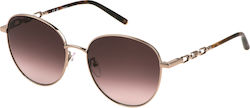 Escada Sunglasses Χρυσά with Metal Frame & Brown Lens