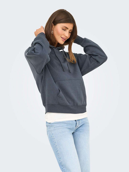 Only Дамски Суитшърт Худи Anthracite Grey
