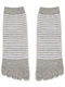 Κάλτσες Βαμβακερές Δάχτυλα Toe Socks Ριγέ Q&y