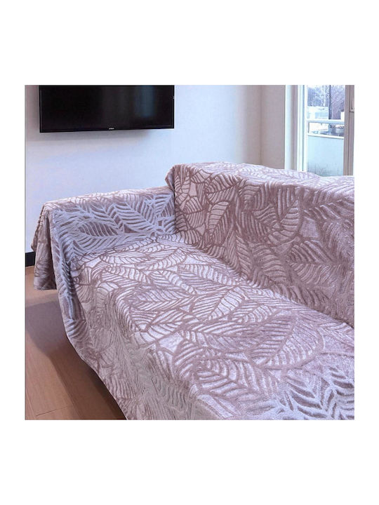 Linea Home Linear Dusty Ριχτάρι Πολυθρόνας Ζακάρ 180x160εκ. Dusty Pink LH2024192-1