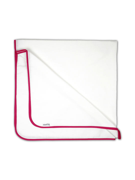 Ninetta Bebe Kuscheldecke Weiß 90x90cm.