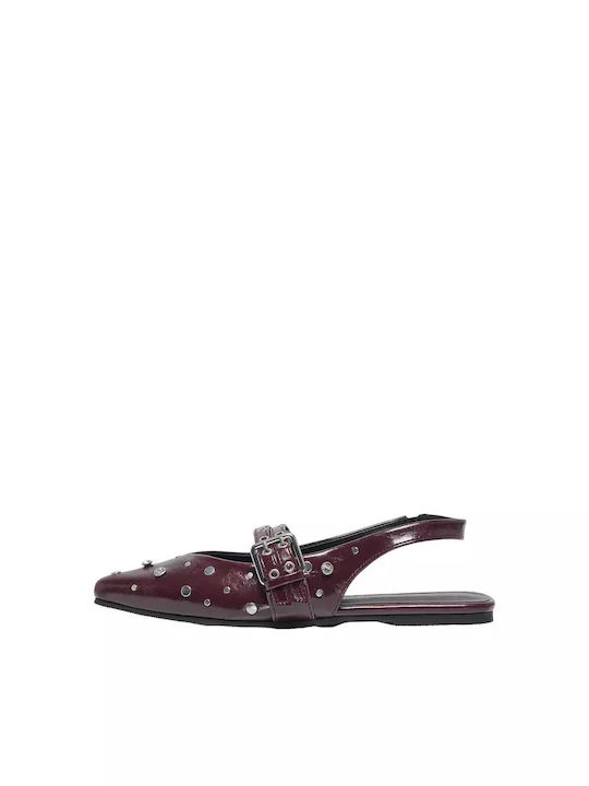 Only Damen Ballerinas Slingback mit Riemen in B...