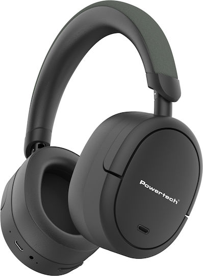 Powertech Wireless / Wired Over Ear Headphones with 36 hours of Operation Black