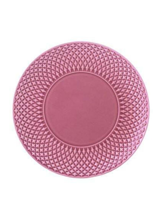 Bordallo Pinheiro Teller Wüste Keramik Rosa 23cm