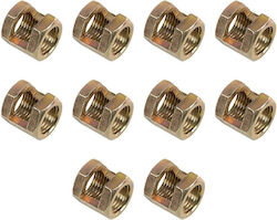 Globostar Pipeadapt 79593 Μεταλλικός Diy Σύνδεσμος Ολόπασους Σωλήνες Φωτιστικών Μ1.3 X Π1.3 X Υ1.5cm Πακέτο 10 Τεμαχίων