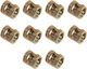 Globostar Pipeadapt 79593 Metal DIY Connector for Solid Lighting Pipes M1.3 X W1.3 X H1.5cm Pack of 10 Pieces