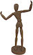 Decorative Figurine Ballo Corpo 033295 21x10.5x35cm Dark Brown Polyresin
