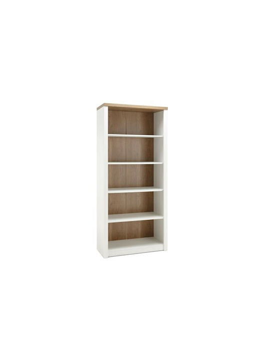 Bookcase with LED Etrdora 113 White Pine Oak 90...