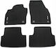 Rezaw Plast Set of Front and Rear Mats 4pcs for Volkswagen Polo 2009 2017 Black